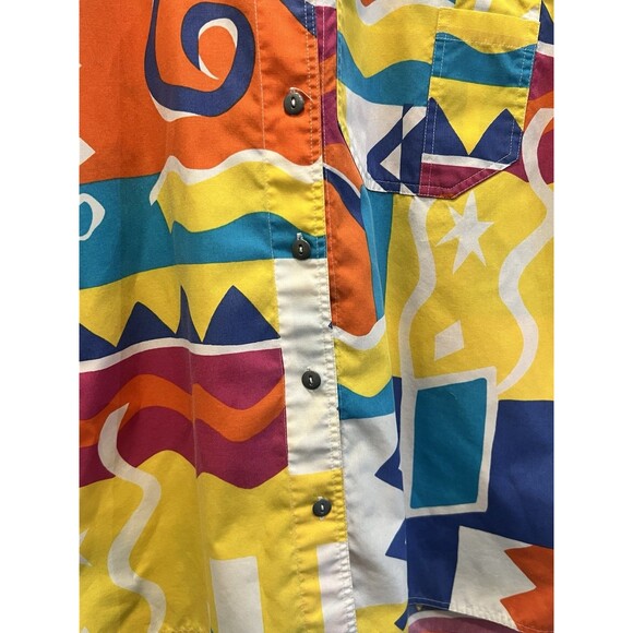 Vintage Lizwear Liz Claiborne Women's 90’s Geometric Retro Abstract Pattern - Picture 2 of 8